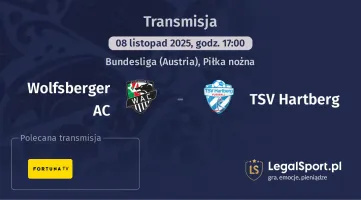 Wolfsberger AC - TSV Hartberg gdzie oglądać? (08.11)
