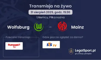 Wolfsburg - Mainz gdzie oglądać?