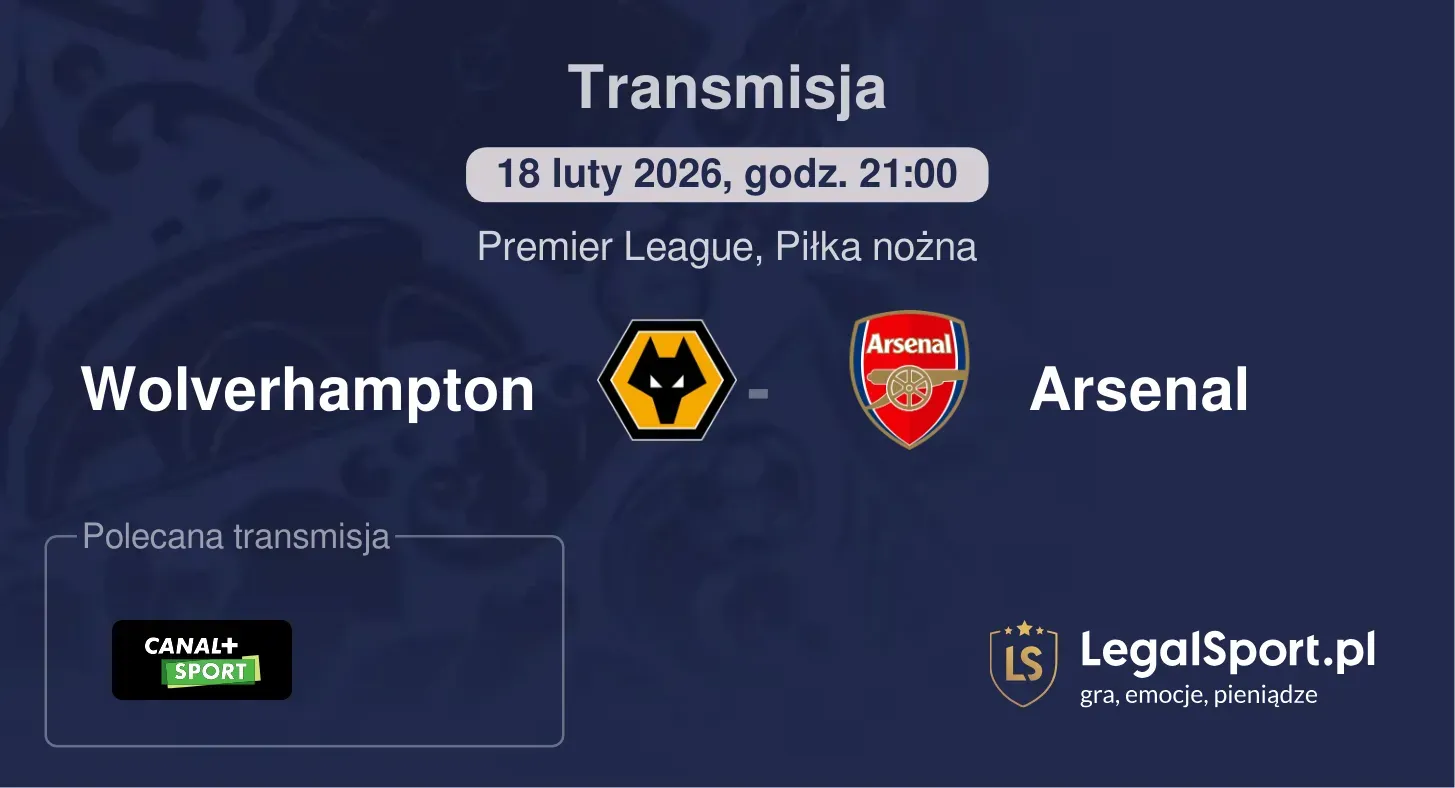 Wolverhampton - Arsenal Transmisje