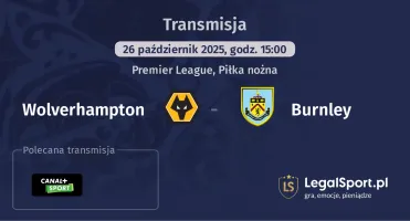 Wolverhampton - Burnley gdzie oglądać?