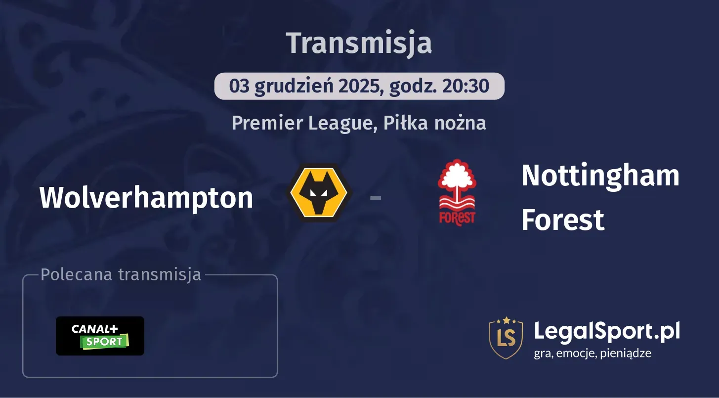 Wolverhampton - Nottingham Forest Transmisje