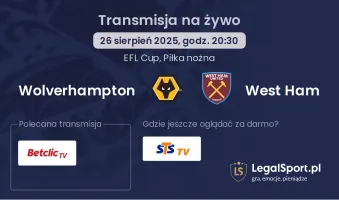 Wolverhampton - West Ham gdzie oglądać?
