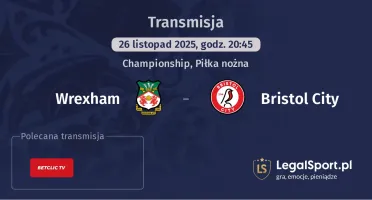 Wrexham - Bristol City gdzie oglądać? (26.11)