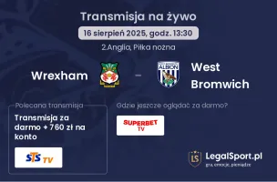 Wrexham - West Bromwich gdzie oglądać?