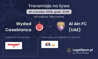 Wydad Casablanca - Al Ain FC (UAE) gdzie oglądać?