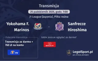 Yokohama F. Marinos - Sanfrecce Hiroshima gdzie oglądać?