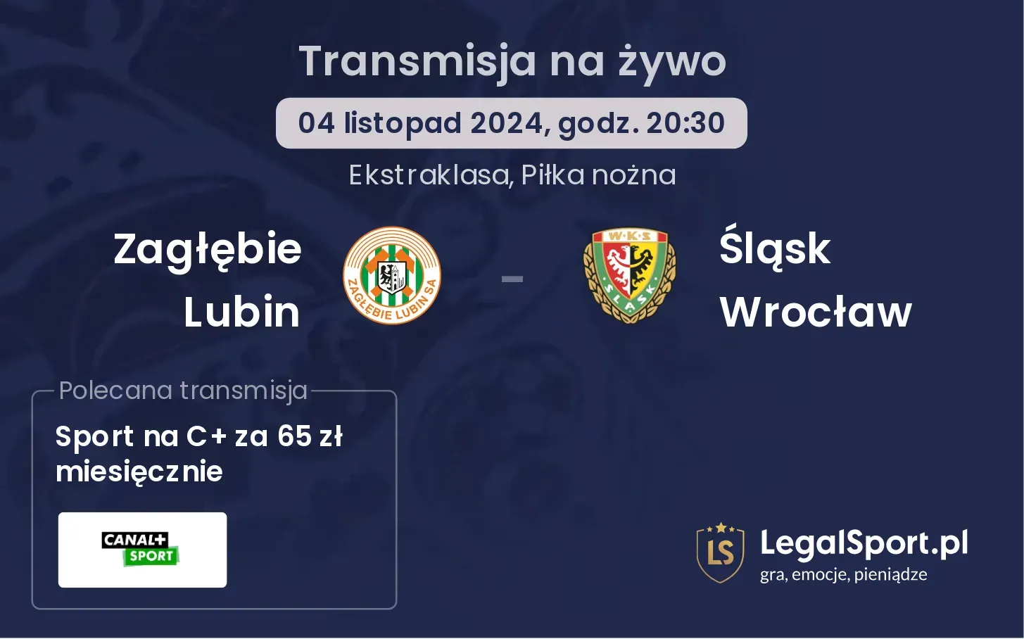 Śląsk Wrocław - Zagłębie Lubin gdzie oglądać?