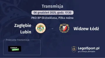 Zagłębie Lubin - Widzew Łódź gdzie oglądać? (06.12)