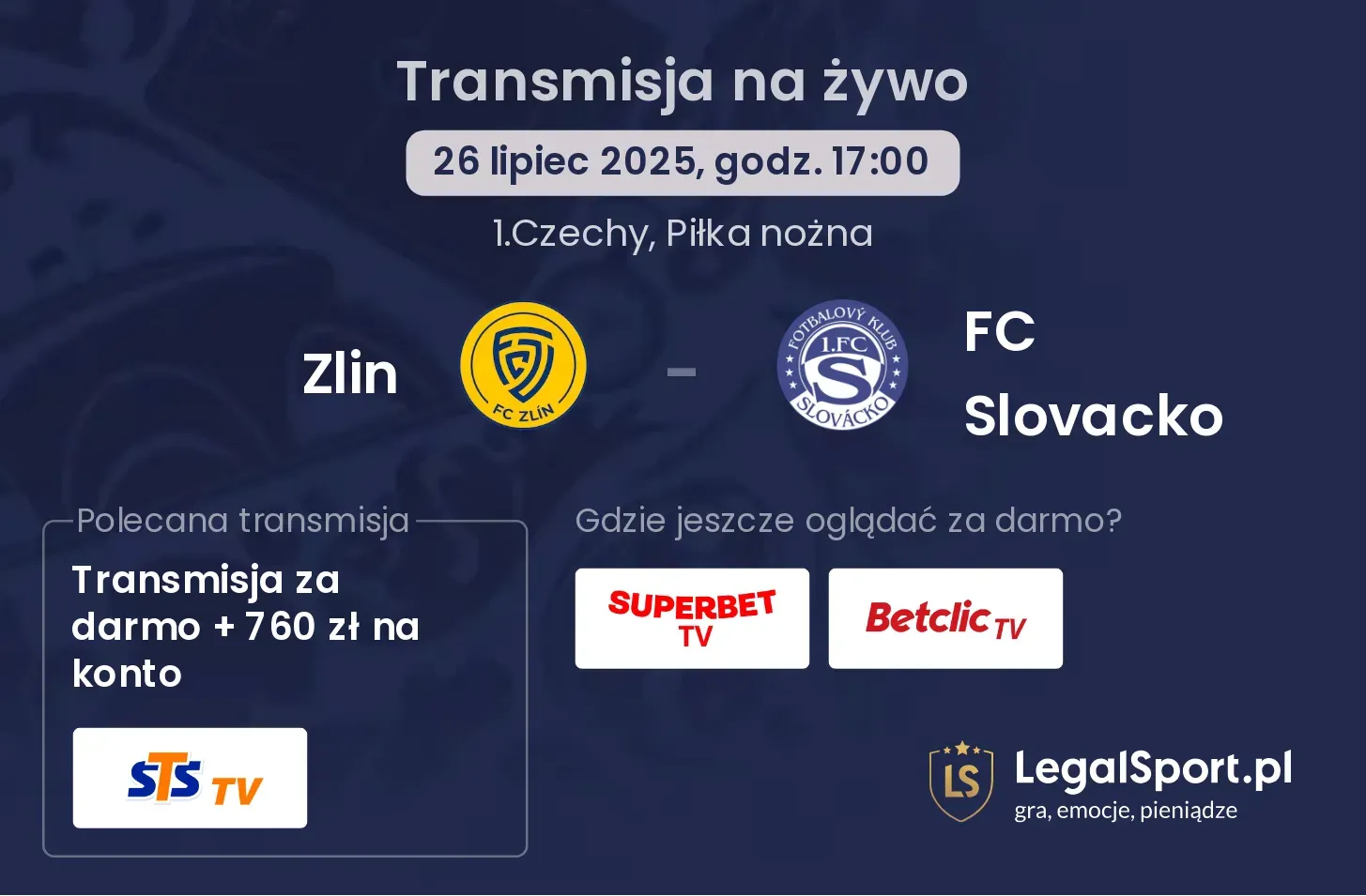 Zlin - FC Slovacko gdzie oglądać?
