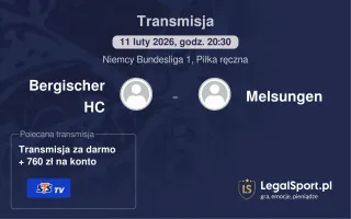 Bergischer HC - Melsungen gdzie oglądać? (11.02)