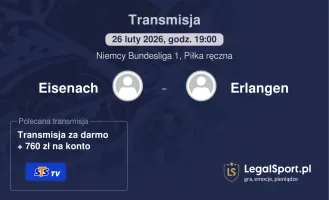 Eisenach - Erlangen gdzie oglądać? (26.02)