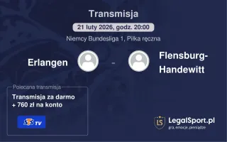 Erlangen - Flensburg-Handewitt gdzie oglądać? (21.02)