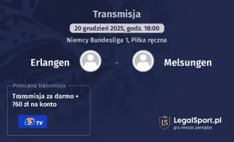 Erlangen - Melsungen gdzie oglądać? (20.12)