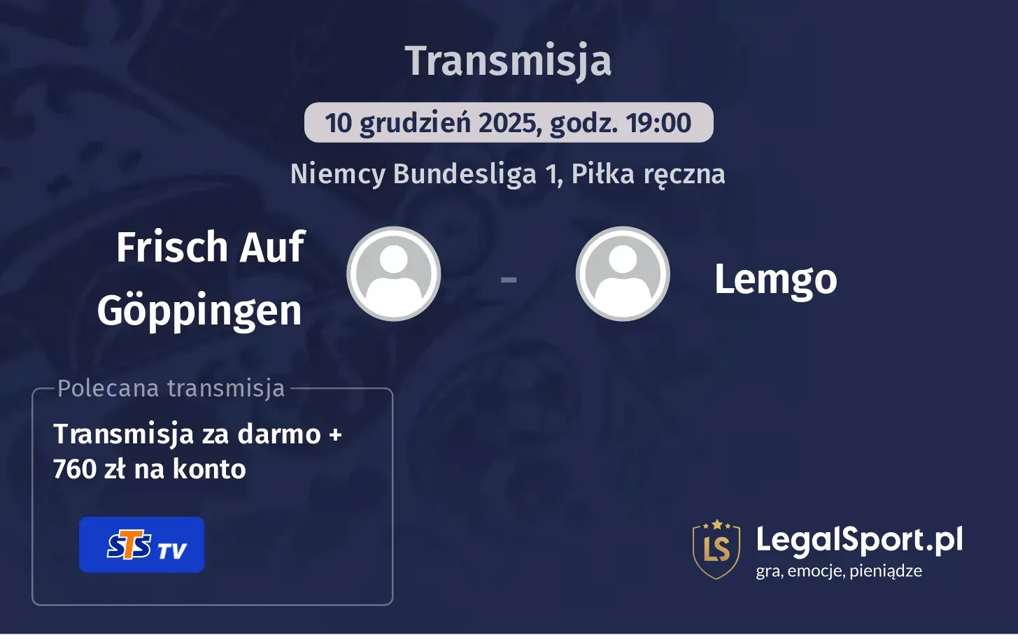 Frisch Auf Göppingen - Lemgo Transmisje