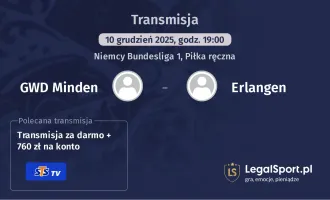 GWD Minden - Erlangen gdzie oglądać? (10.12)