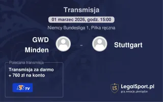 GWD Minden - Stuttgart gdzie oglądać? (01.03)