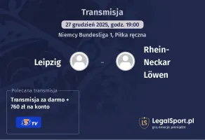 Leipzig - Rhein-Neckar Löwen gdzie oglądać? (27.12)