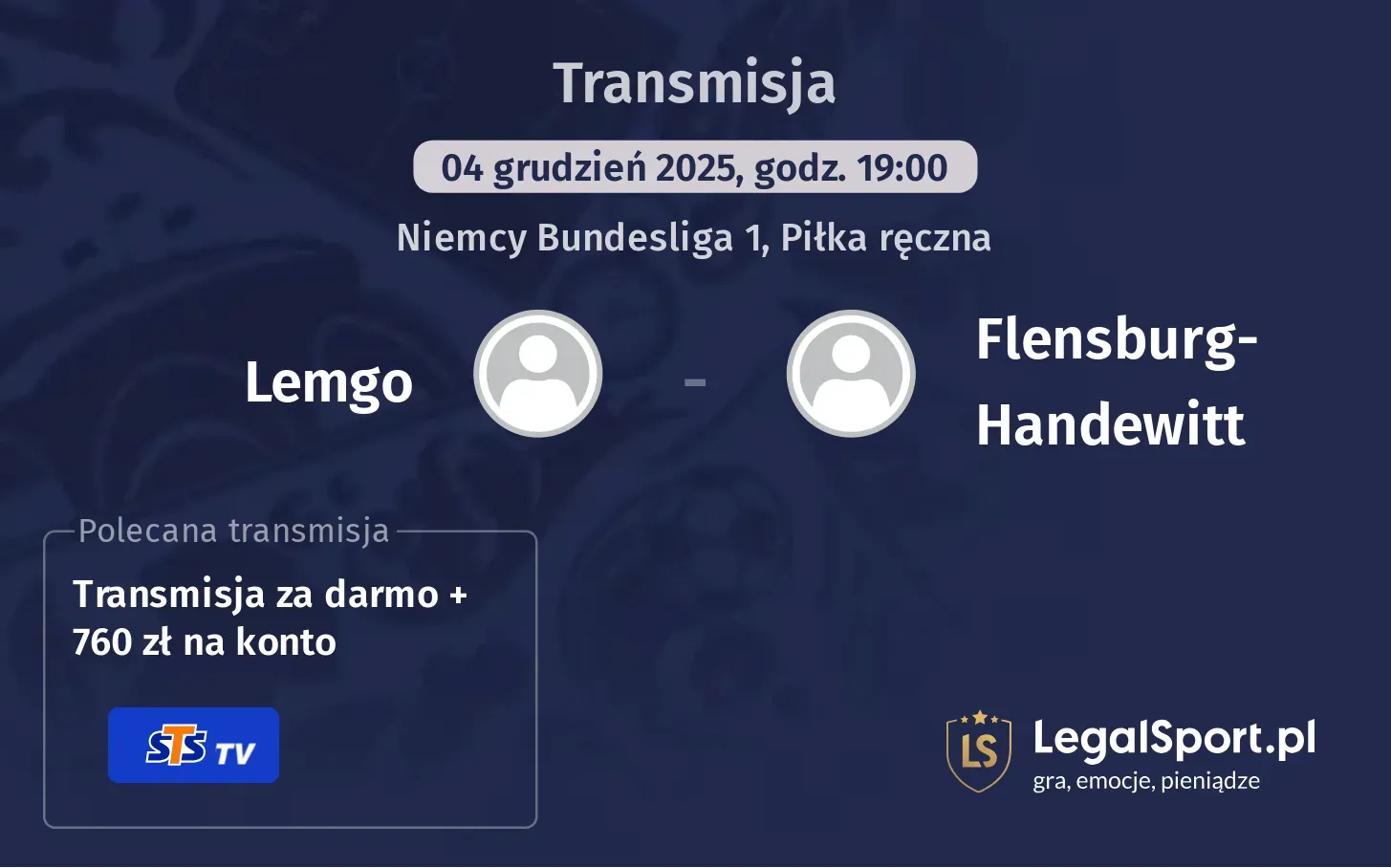 Lemgo - Flensburg-Handewitt Transmisje