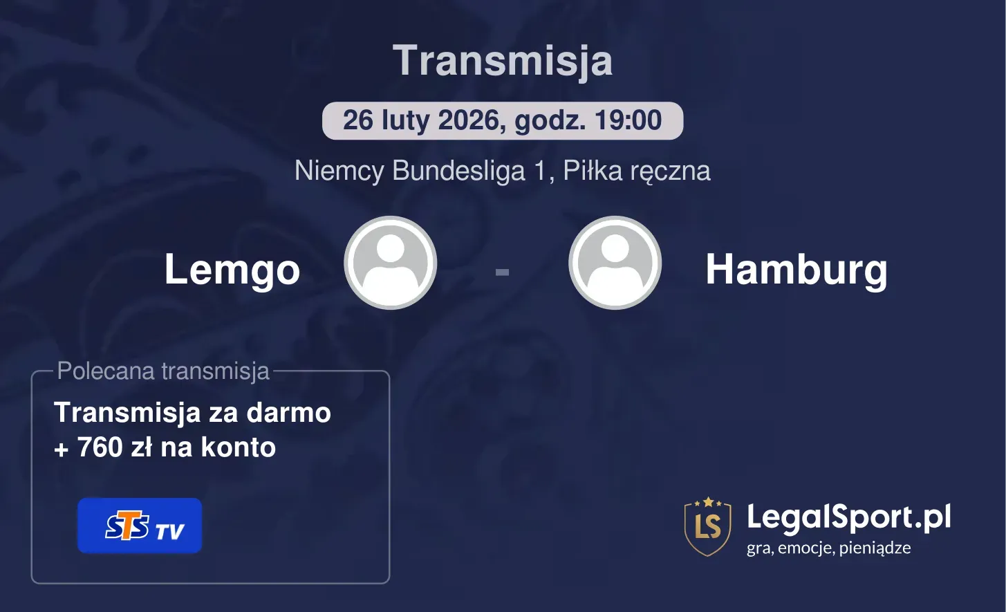 Lemgo - Hamburg Transmisje