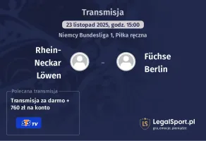 Rhein-Neckar Löwen - Füchse Berlin gdzie oglądać? (23.11)