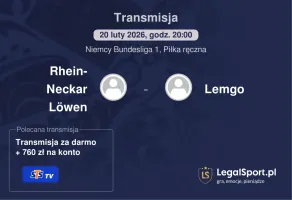 Rhein-Neckar Löwen - Lemgo gdzie oglądać? (20.02)