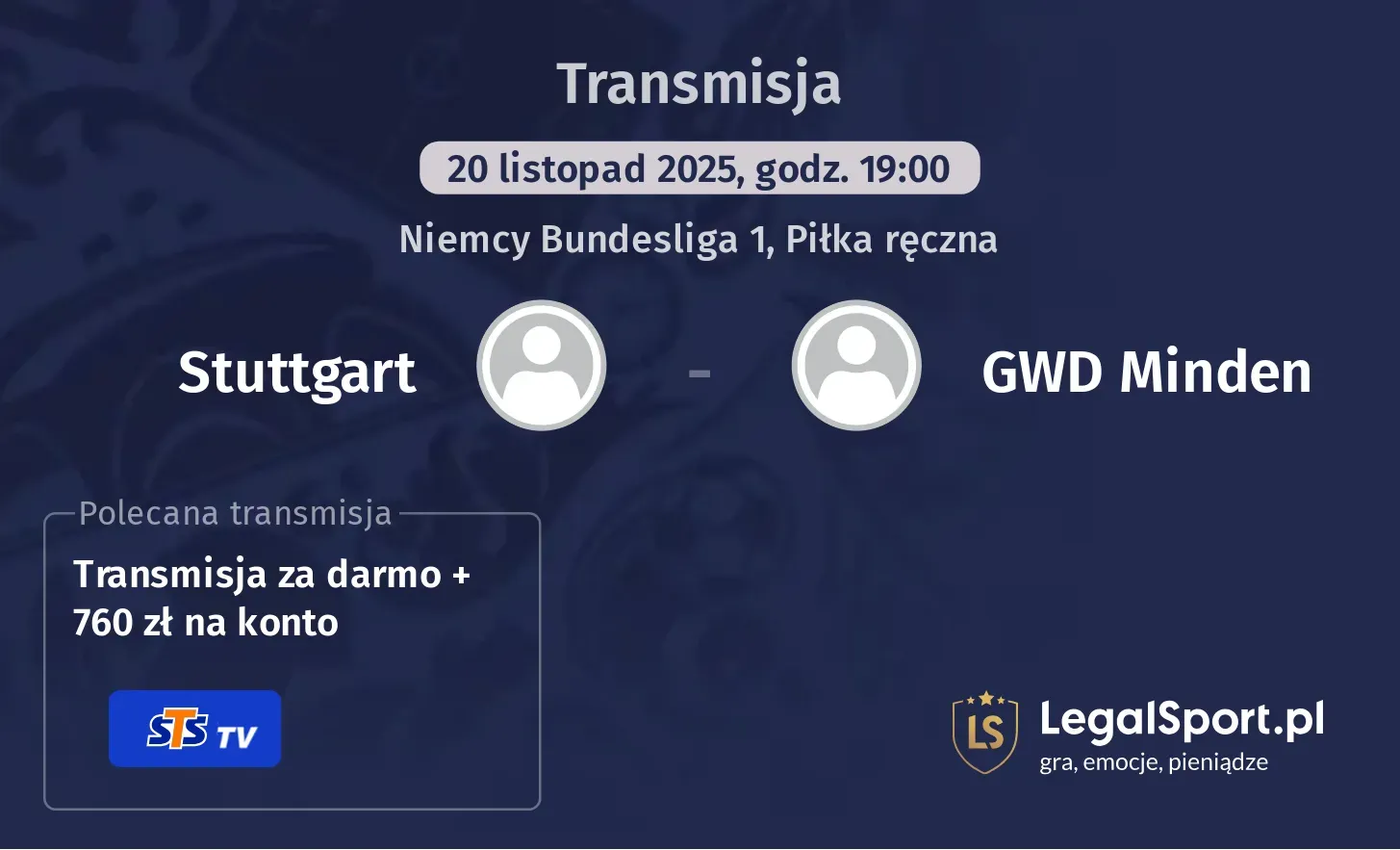 Stuttgart - GWD Minden Transmisje