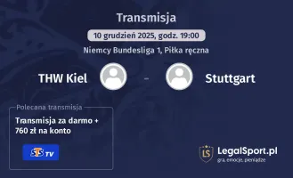 THW Kiel - Stuttgart gdzie oglądać? (10.12)