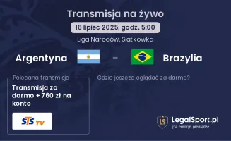 Argentyna - Brazylia gdzie oglądać?