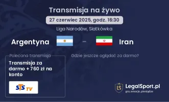 Argentyna - Iran gdzie oglądać?