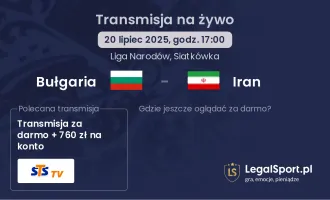 Bułgaria - Iran gdzie oglądać?