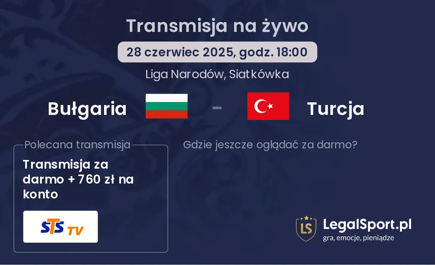 Bułgaria - Turcja transmisja na żywo