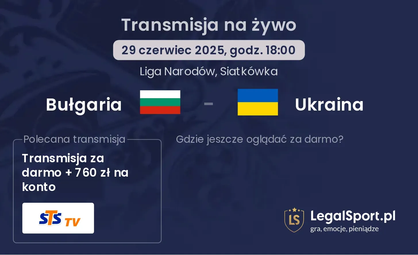 Bułgaria - Ukraina gdzie oglądać?