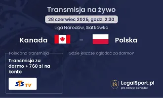 Kanada - Polska gdzie oglądać?