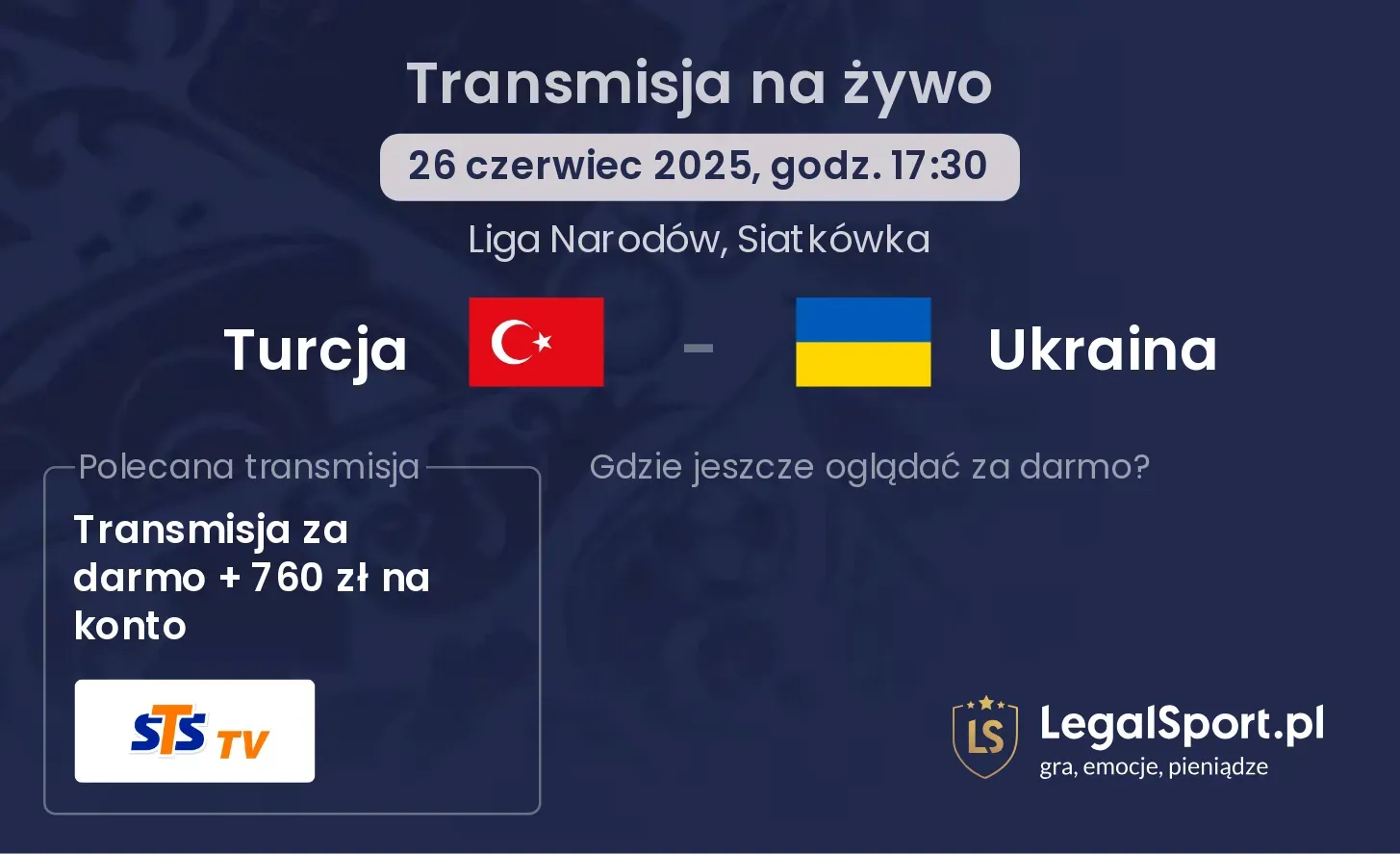 Turcja - Ukraina gdzie oglądać?