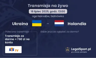 Ukraina - Holandia gdzie oglądać?
