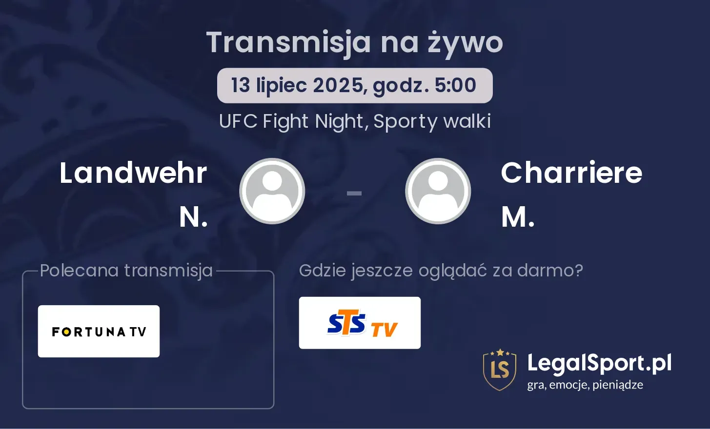 Landwehr N. - Charriere M. gdzie oglądać?