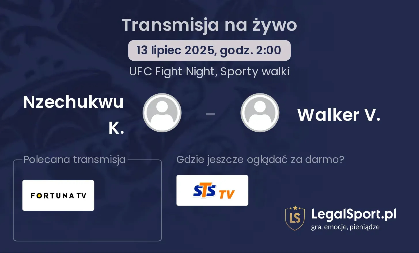 Nzechukwu K. - Walker V. gdzie oglądać?