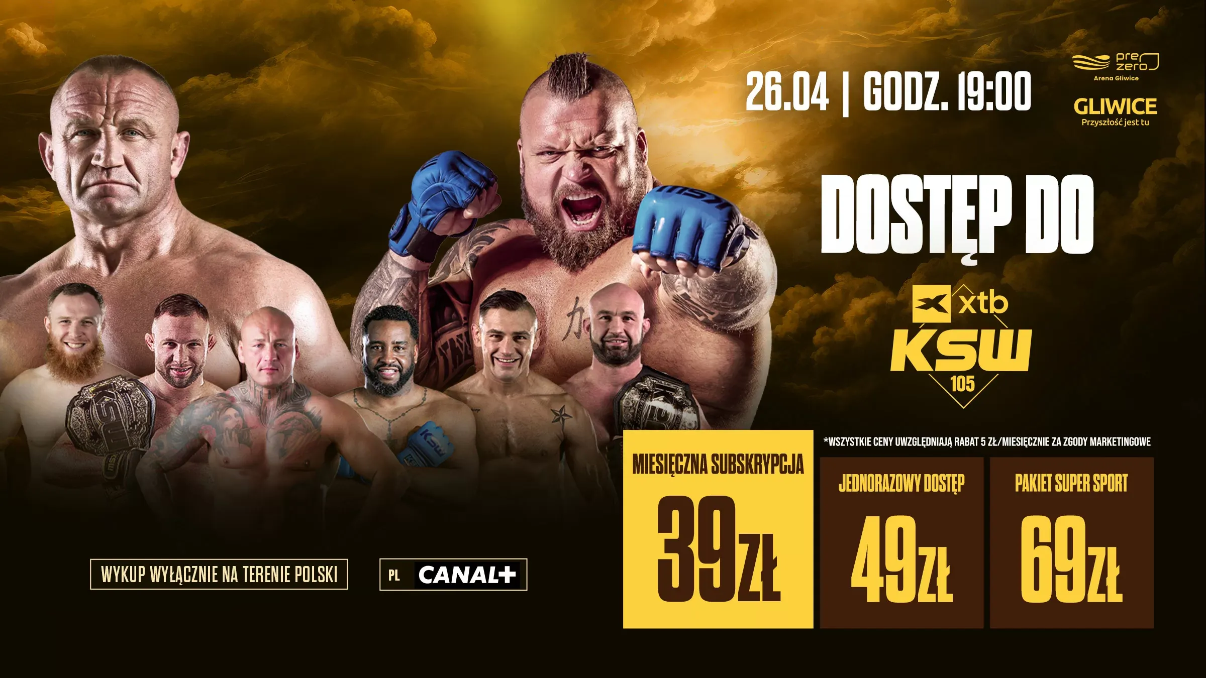 Gdzie oglądać KSW 105, które już w najbliższą sobotę? Sprawdź kanały TV i online