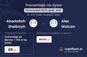 Abedallah Shelbayh - Alex Molcan gdzie oglądać?