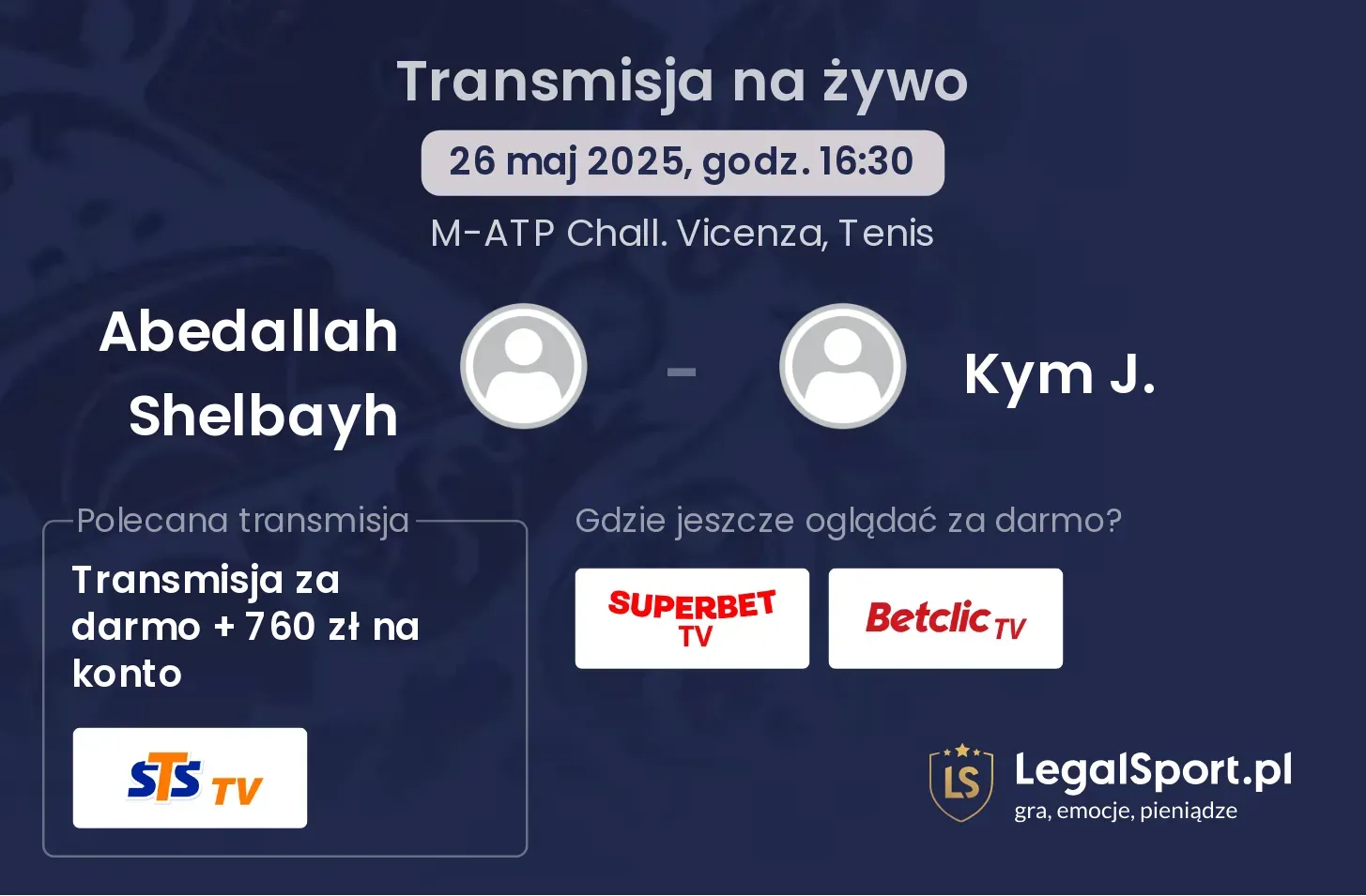 Abedallah Shelbayh - Kym J. transmisja na żywo