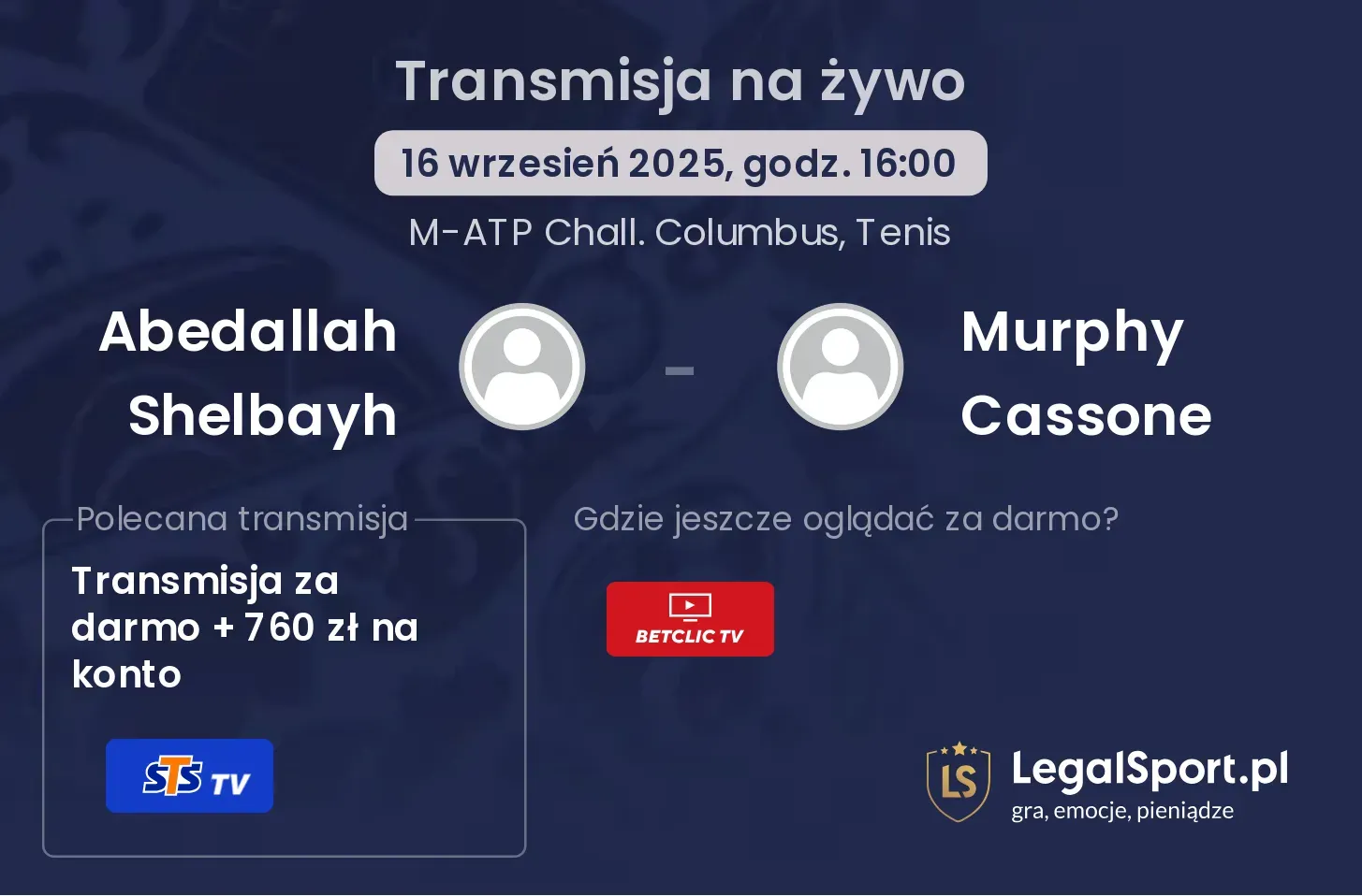 Abedallah Shelbayh - Murphy Cassone transmisja na żywo
