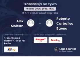 Alex Molcan - Roberto Carballes Baena gdzie oglądać?