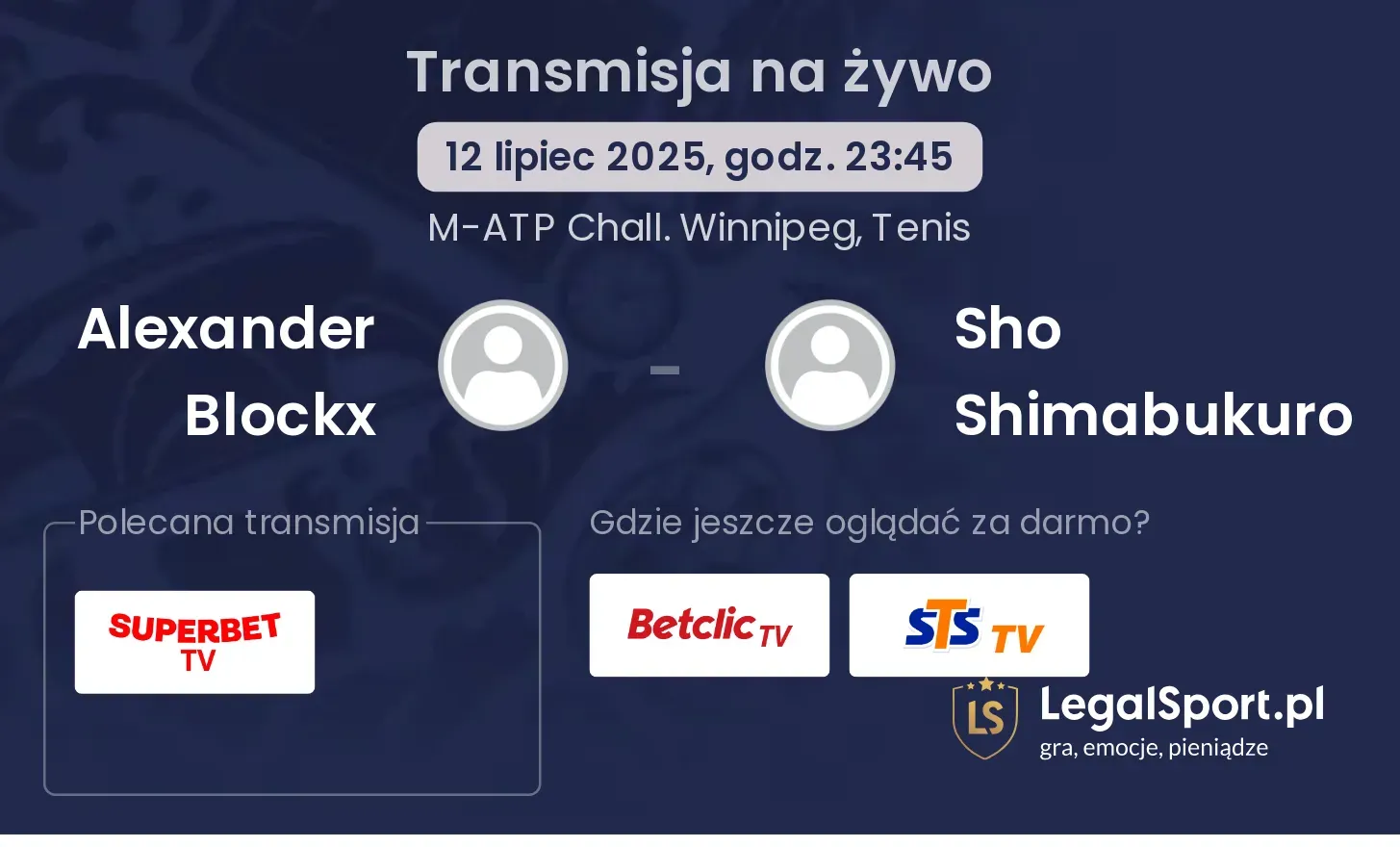 Alexander Blockx - Sho Shimabukuro gdzie oglądać?
