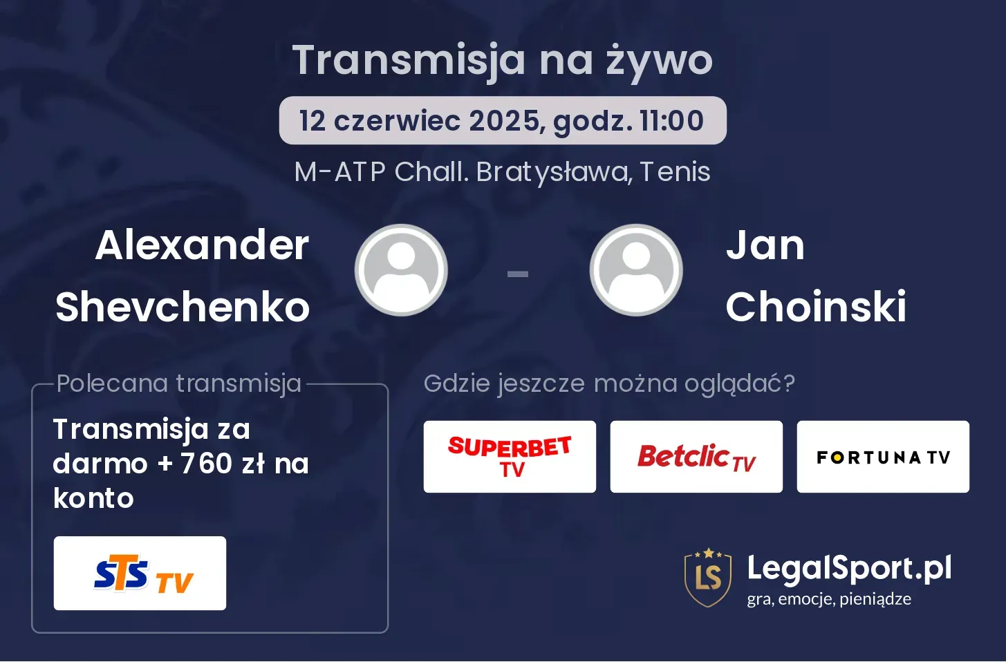 Alexander Shevchenko - Jan Choinski gdzie oglądać?