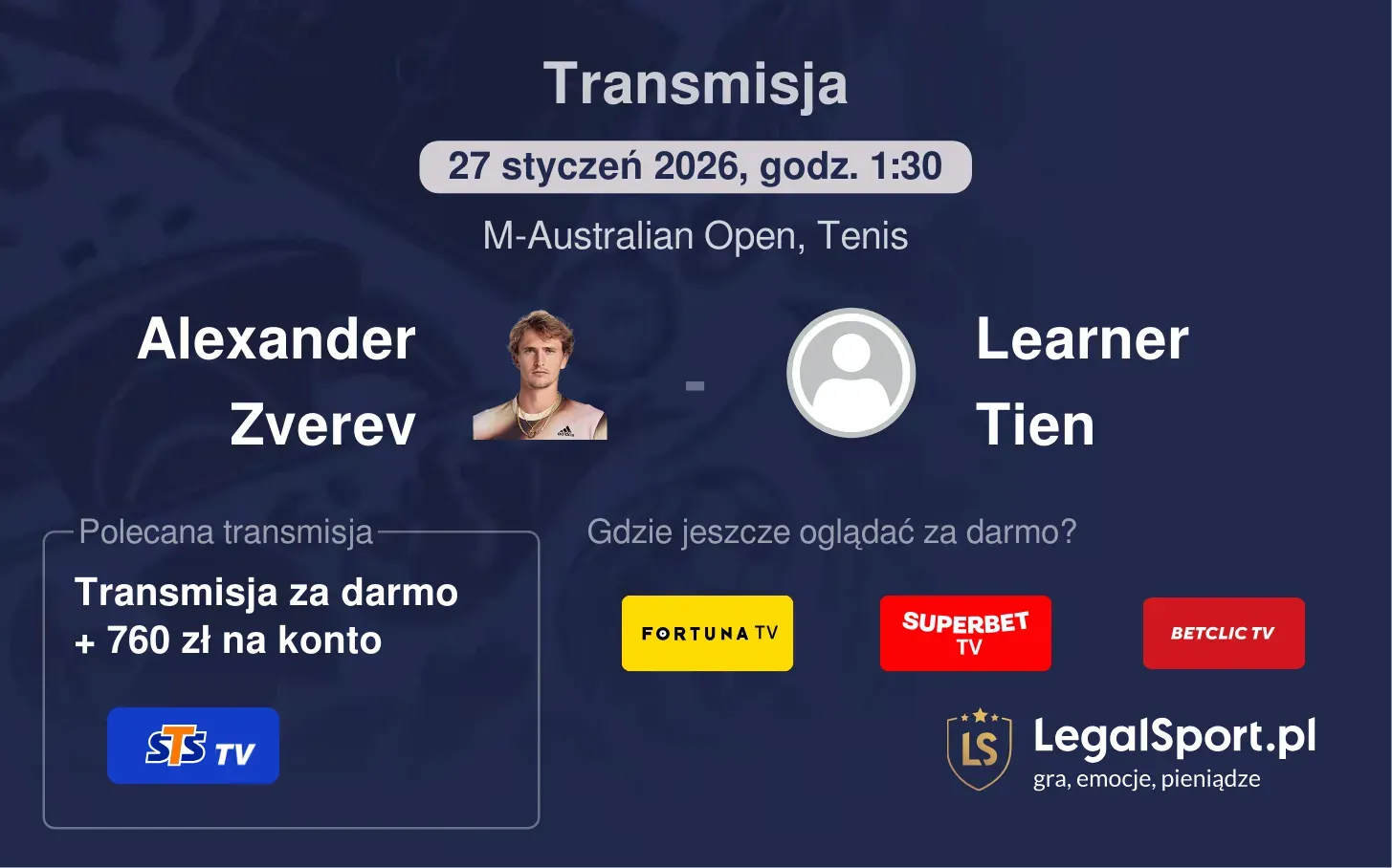 Alexander Zverev - Learner Tien Transmisje