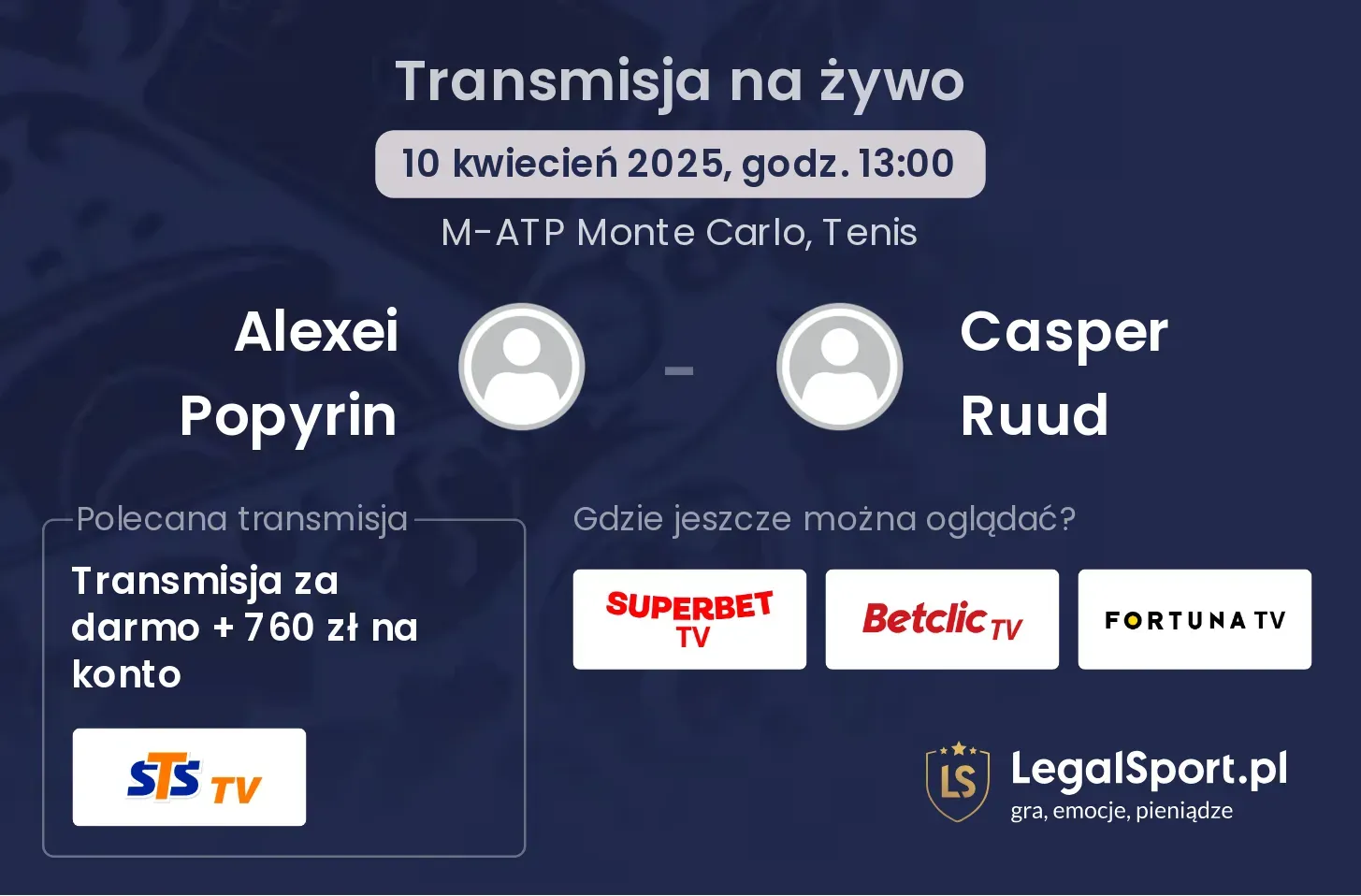 Alexei Popyrin - Casper Ruud gdzie oglądać?