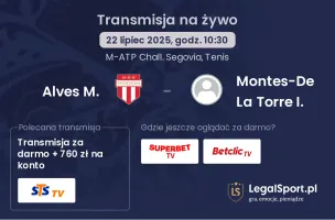 Alves M. - Montes-De La Torre I. gdzie oglądać?