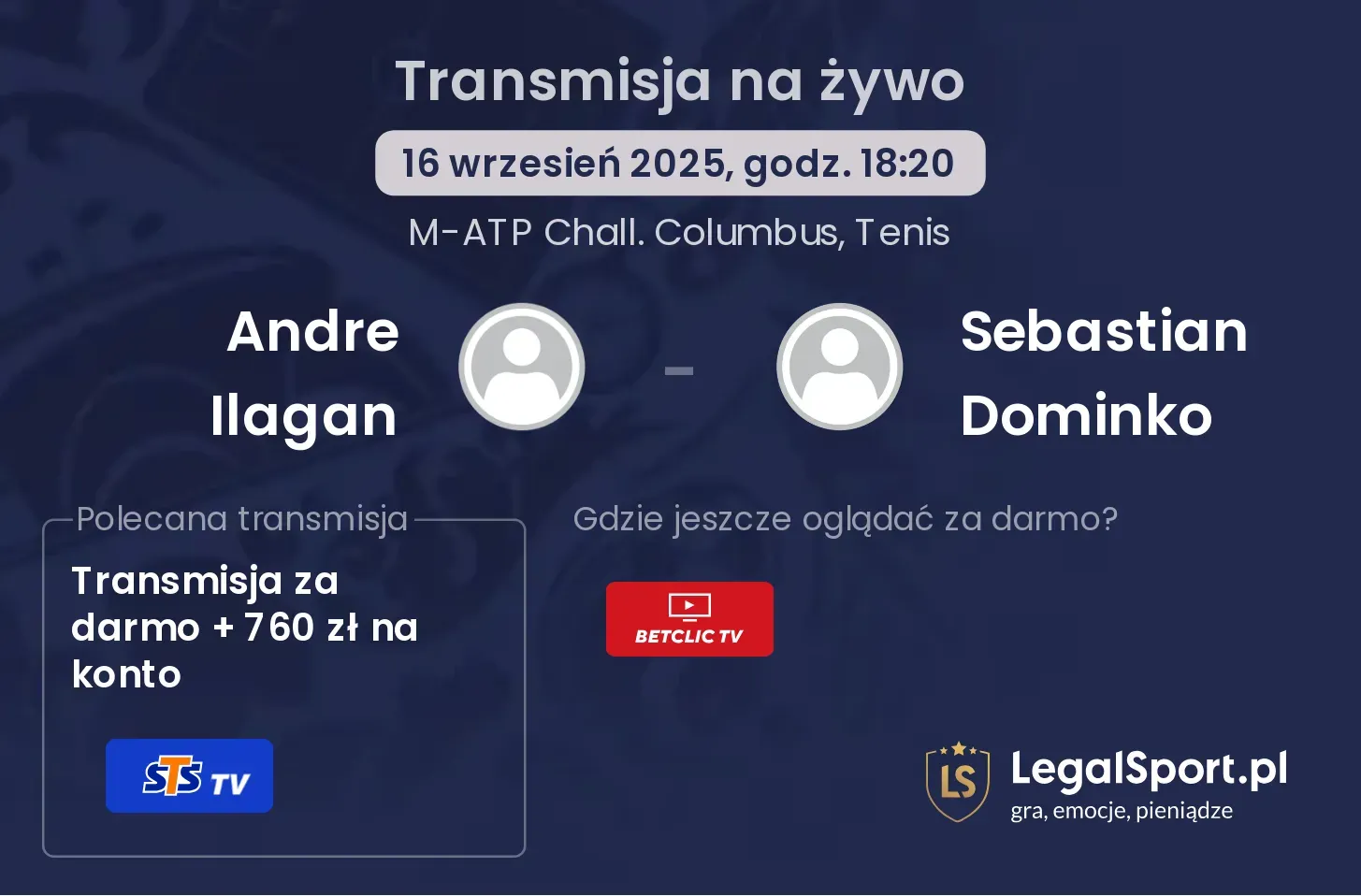 Andre Ilagan - Sebastian Dominko transmisja na żywo