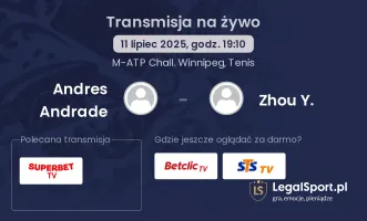Andres Andrade - Zhou Y. gdzie oglądać?
