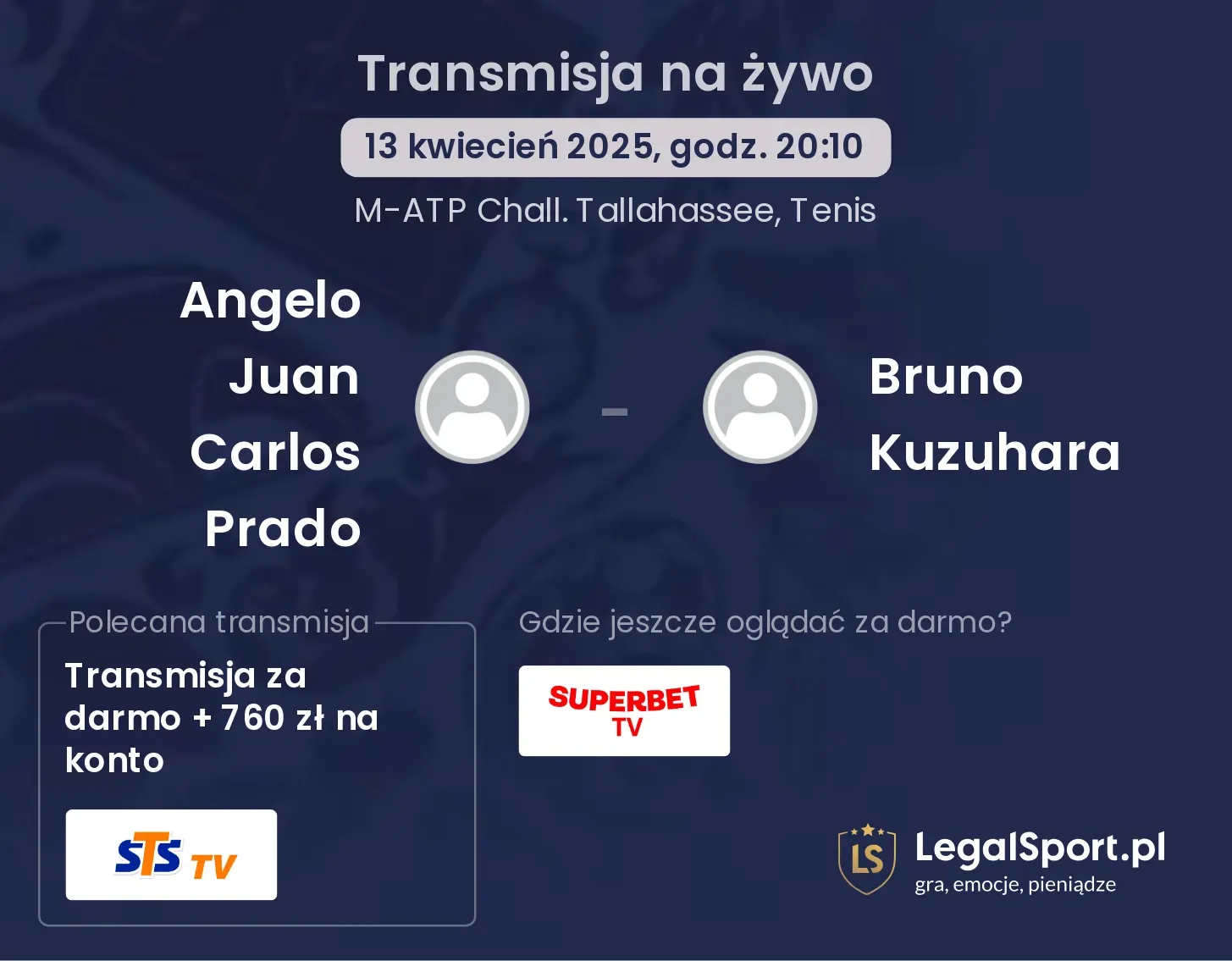 Angelo Juan Carlos Prado - Bruno Kuzuhara gdzie oglądać transmisję?